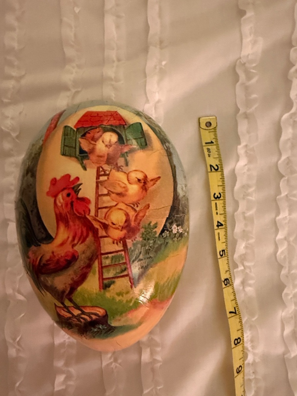 Home Holiday Decorative Chicken Egg Ornament - Multicolor